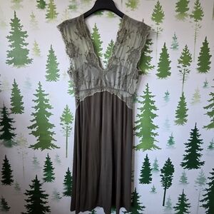 Wendy Glez Olive Lace Nightgown